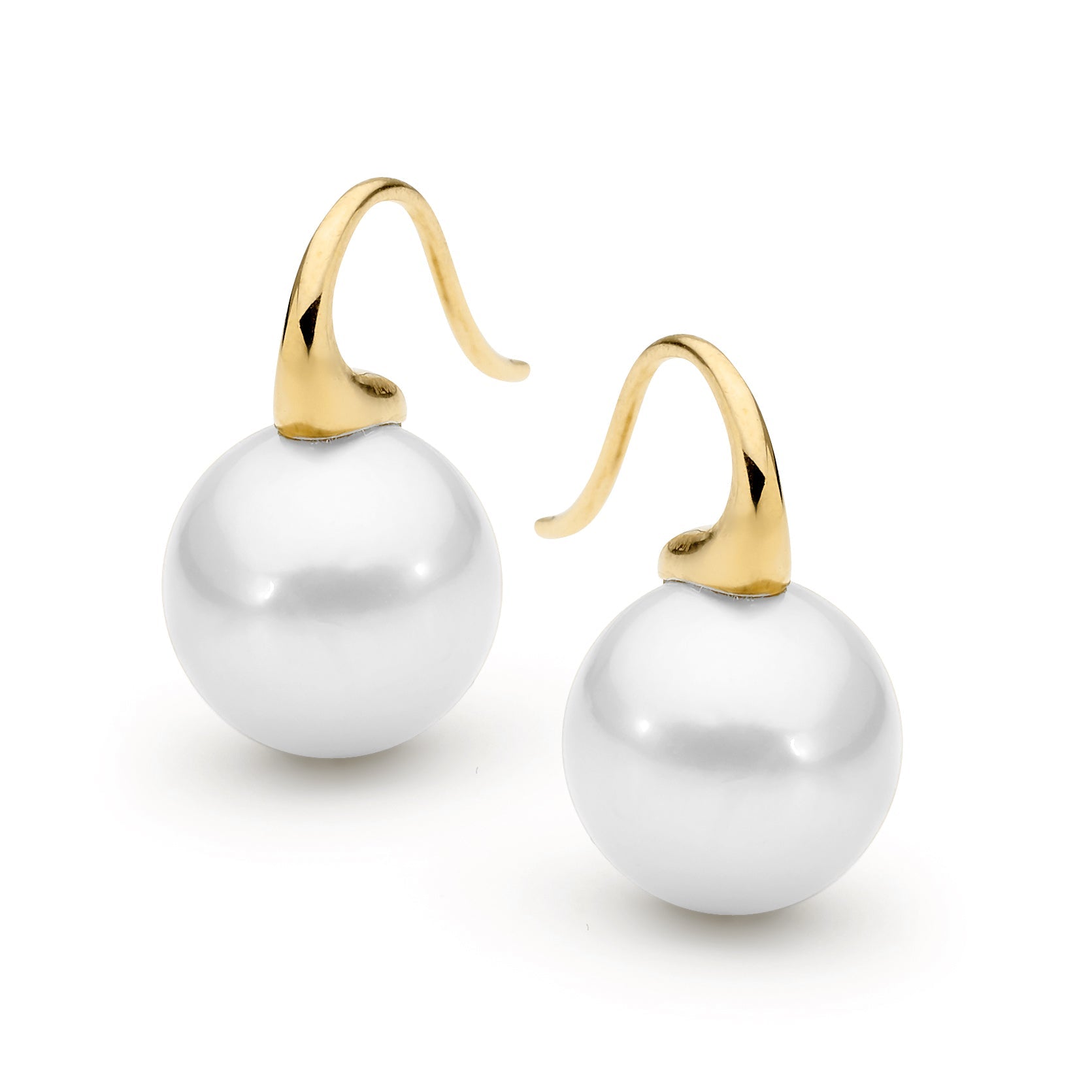 9ct Yellow Gold Edison Pearl Earrings