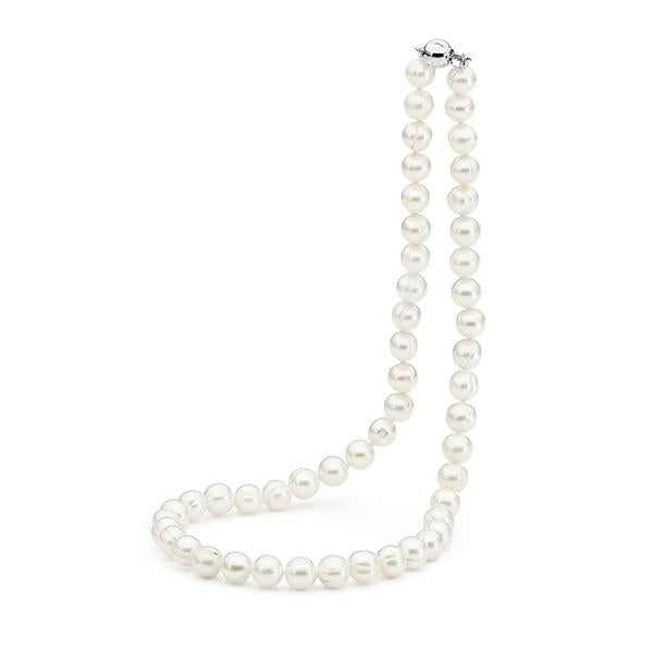 Sterling Silver Cyra Pearl Necklace