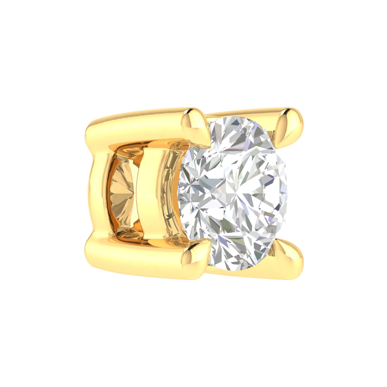 Diamond Round Necklace with 0.25ct Diamonds in 9ct Yellow Gold