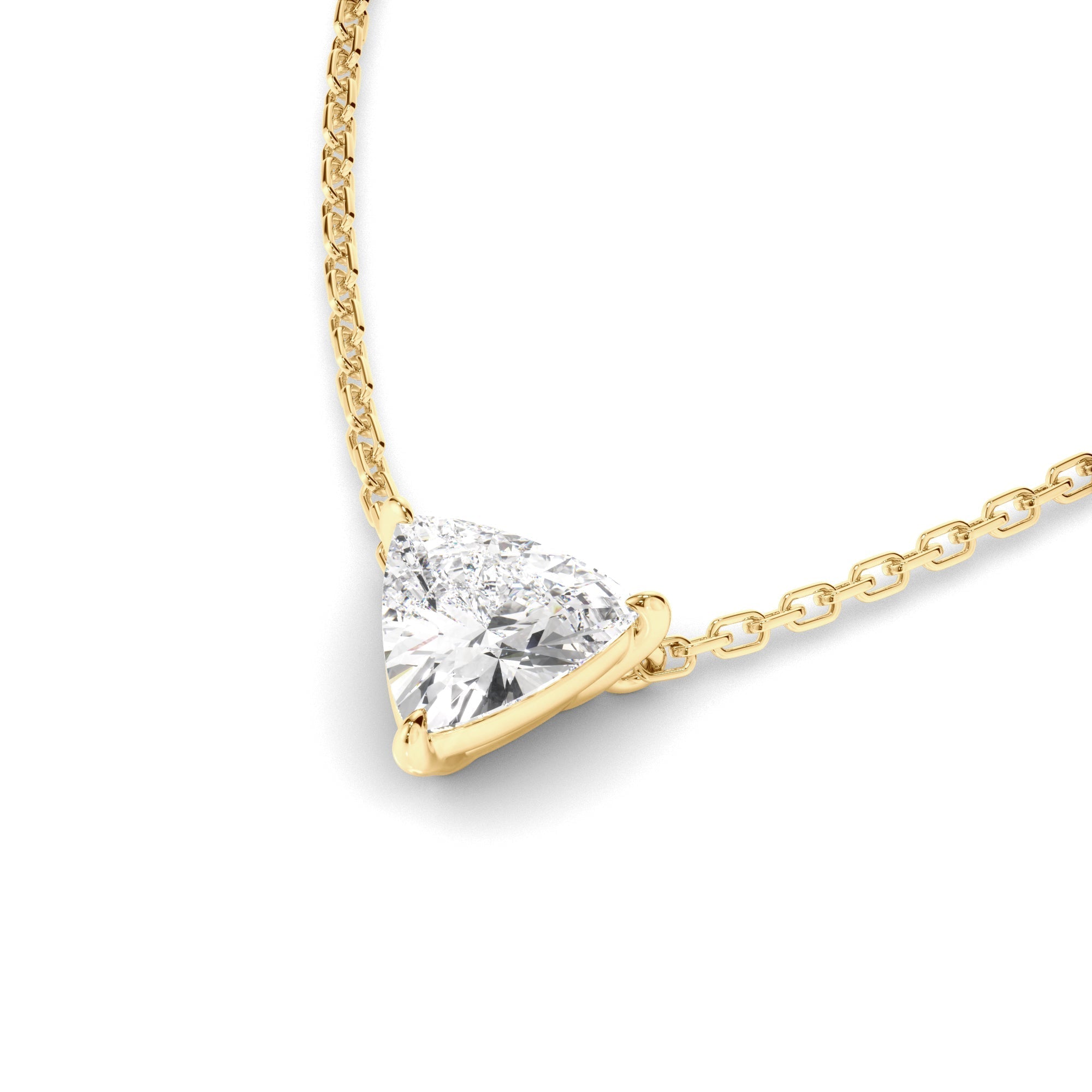 Trillion Cut Diamond Necklet