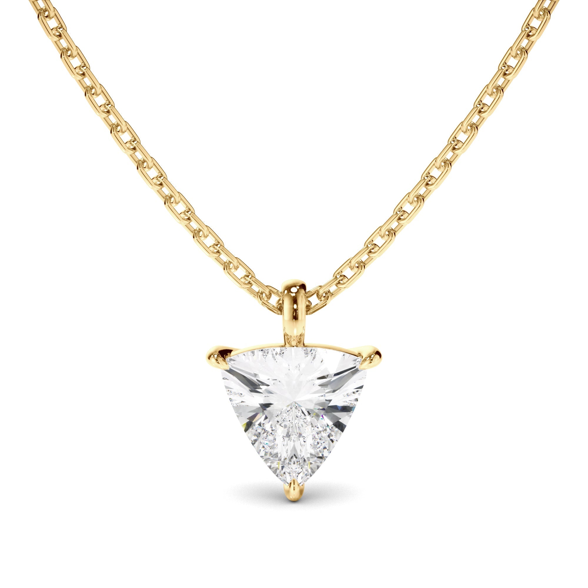 Trillion Cut Diamond Pendant