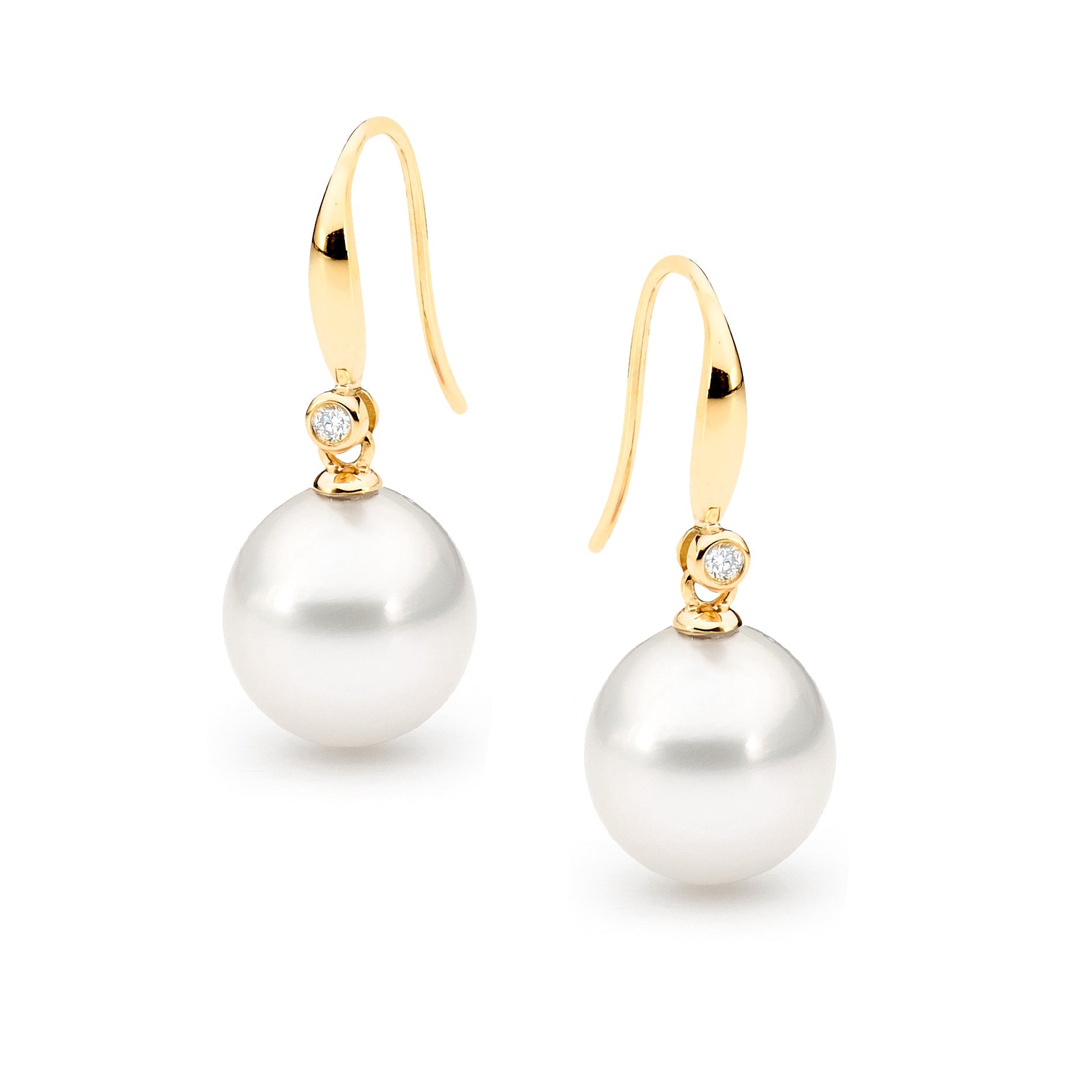 9ct Yellow Gold Edison Pearl Earrings