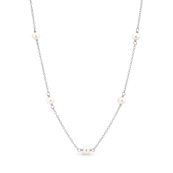 Sterling Silver Elodie Pearl Necklace