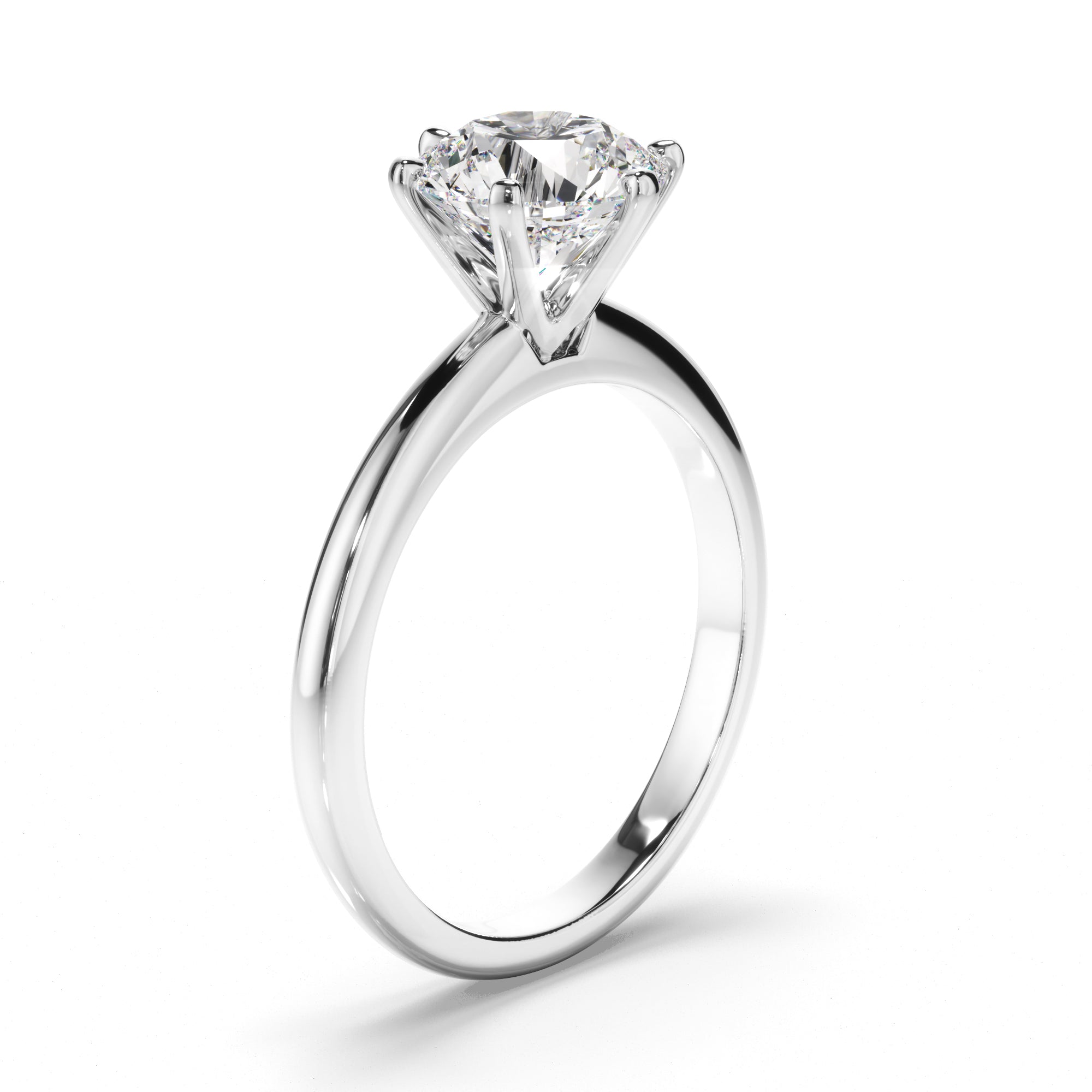 Round Brilliant Cut Diamond Solitaire Engagement Ring