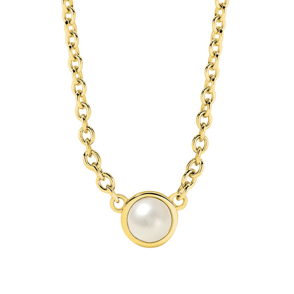 9ct Yellow Gold Pearl Necklace