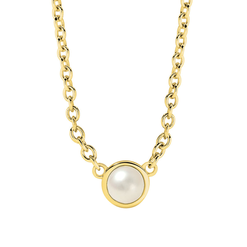 9ct Yellow Gold Pearl Necklace