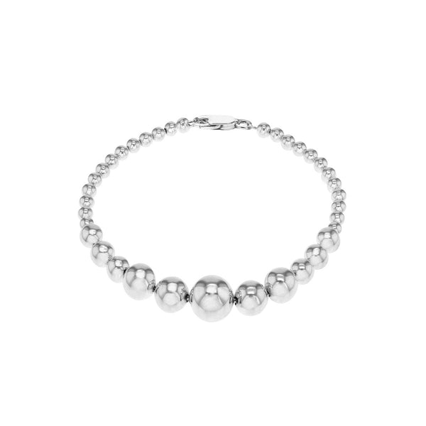 Sterling Silver Graduated Ball Bracelet