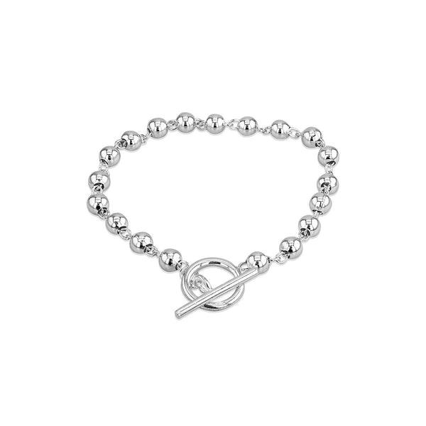 Sterling Silver N32 Ball Tbar Bracelet