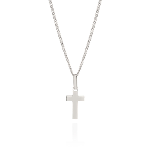Silver cross pendant
