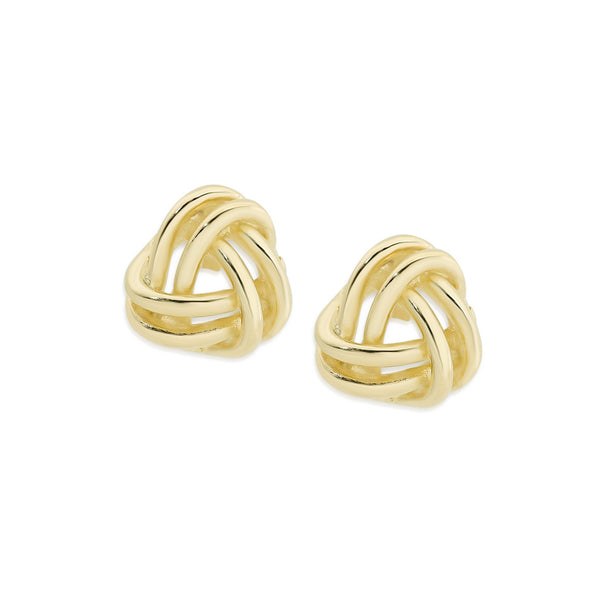9ct gold love knot studs