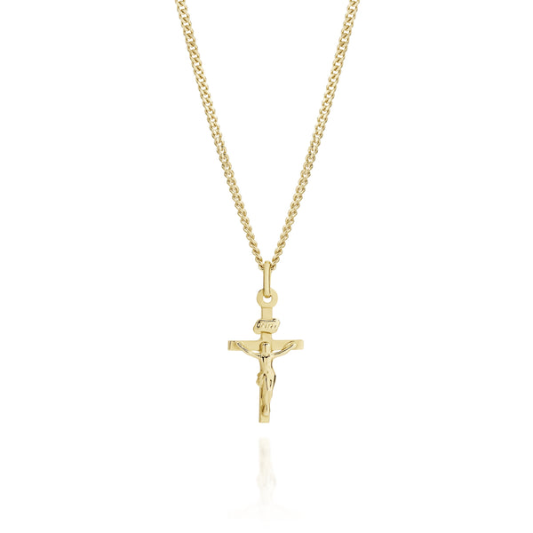 9ct gold crucifix pendant