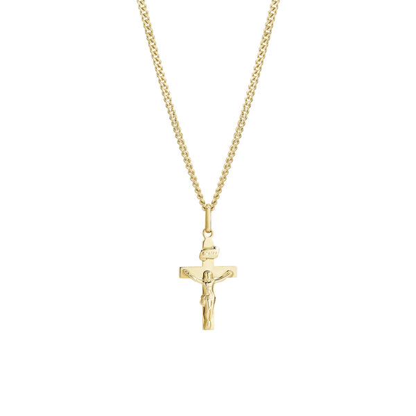 9ct gold crucifix pendant
