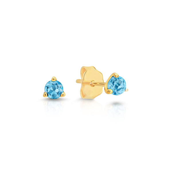 9ct blue topaz earrings