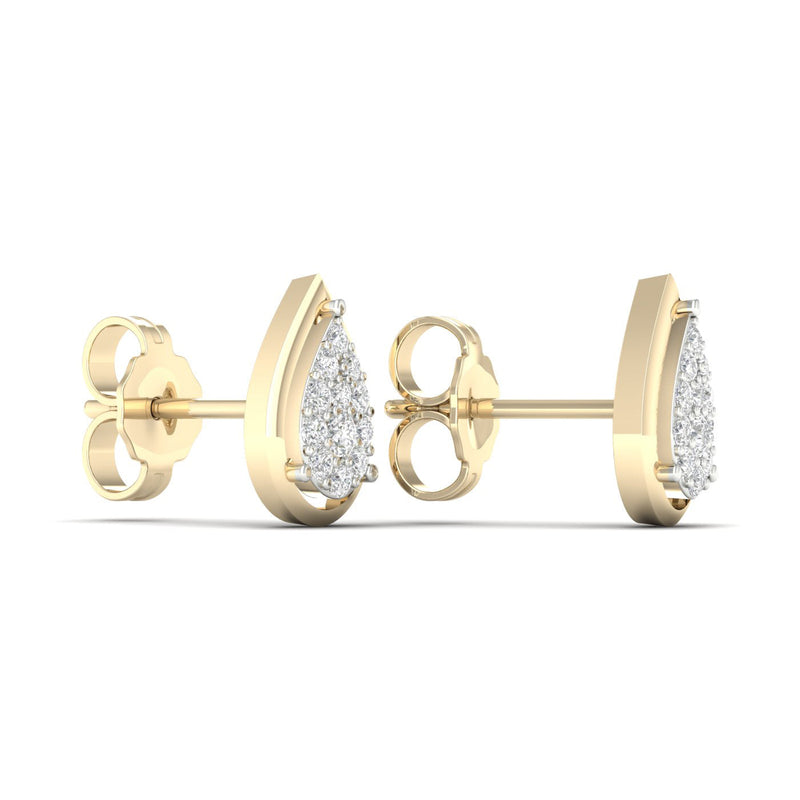 9ct Gold 0.15ct Diamond Stud Earrings