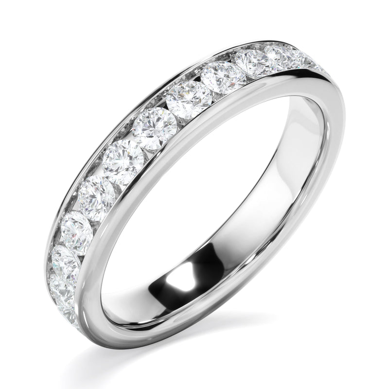 Diamond Channel Set Eternity Wedding Ring