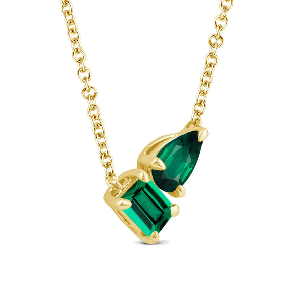 9ct Yellow Gold Tourmaline Necklace